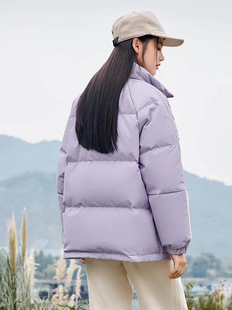 Women's medium green medium length regular down jacket