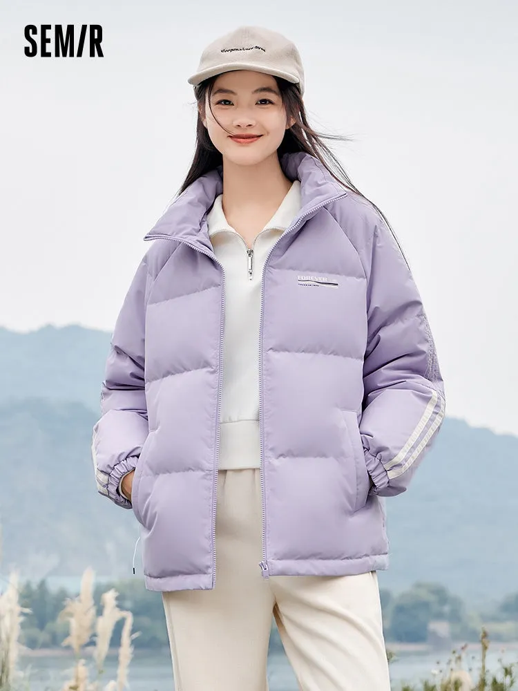 Women's medium green medium length regular down jacket
